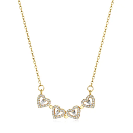 Clover Hearts Necklace